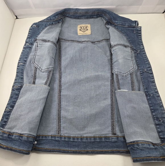 ​Love Culture Artistic Hand-Painted & Rhinestone Embellished Denim Vest - L - Picture 8 of 12